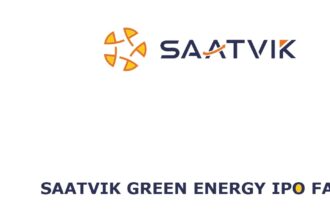 Saatvik Green Energy IPO FAQ document cover with Saatvik logo and bold title